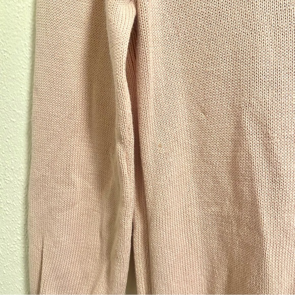Everlane The Soft Cotton Square Crew Knit Sweater Blush Pink Size Small - Picture 6 of 7